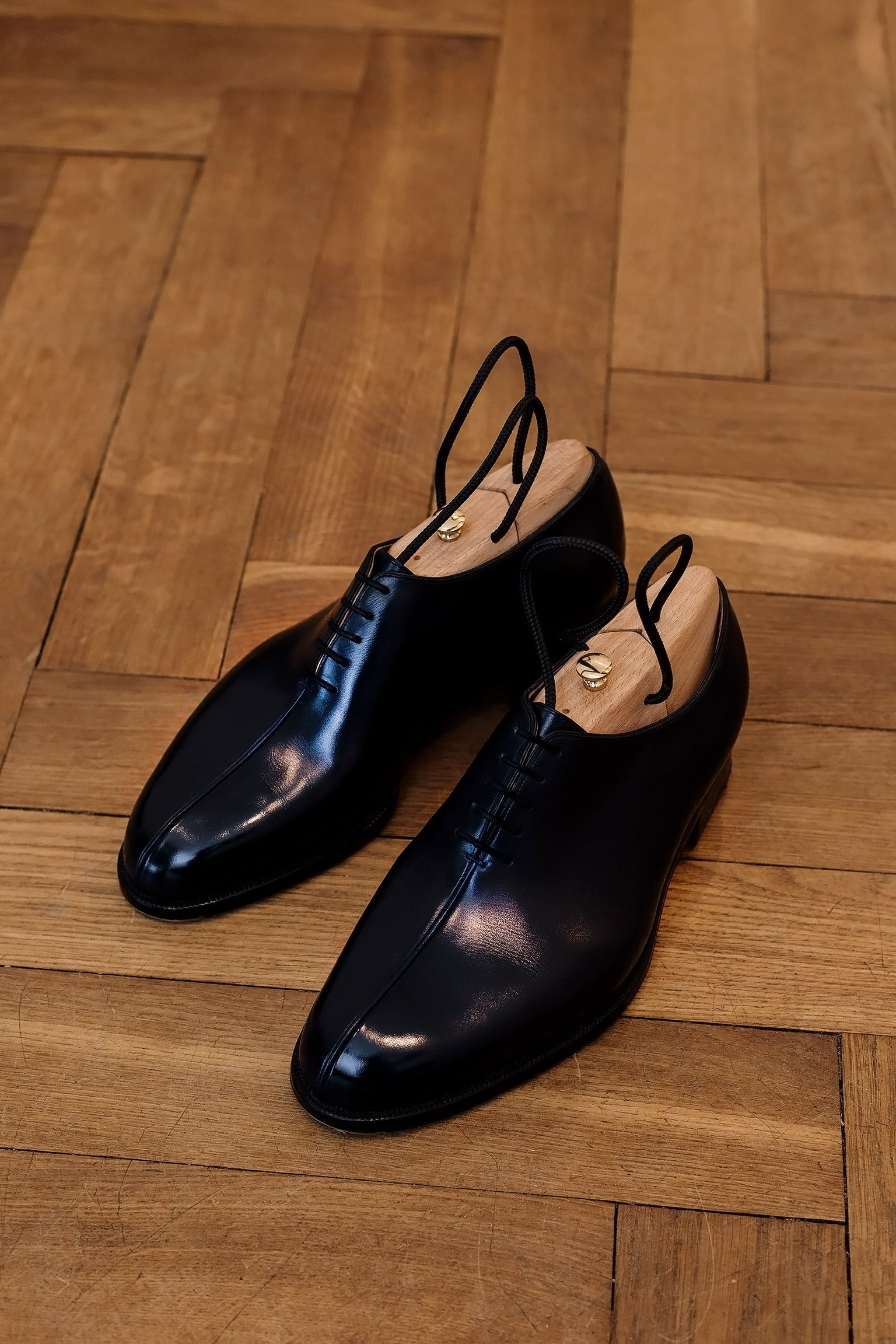Korbinian Ludwig Heß Berlin schwarz French Derby Maßschuh