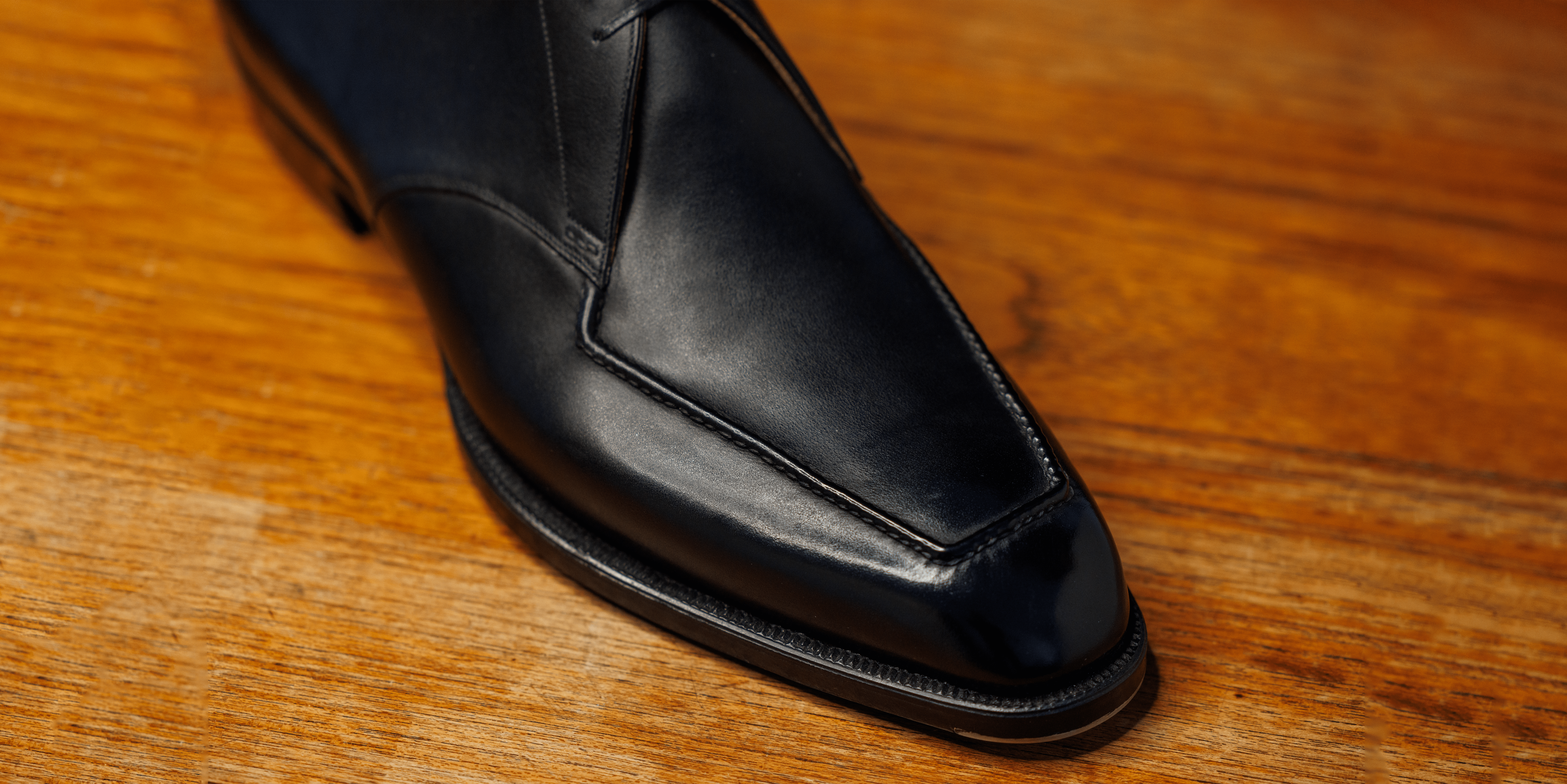 Korbinian Ludwig Heß Berlin schwarz French Derby Maßschuh