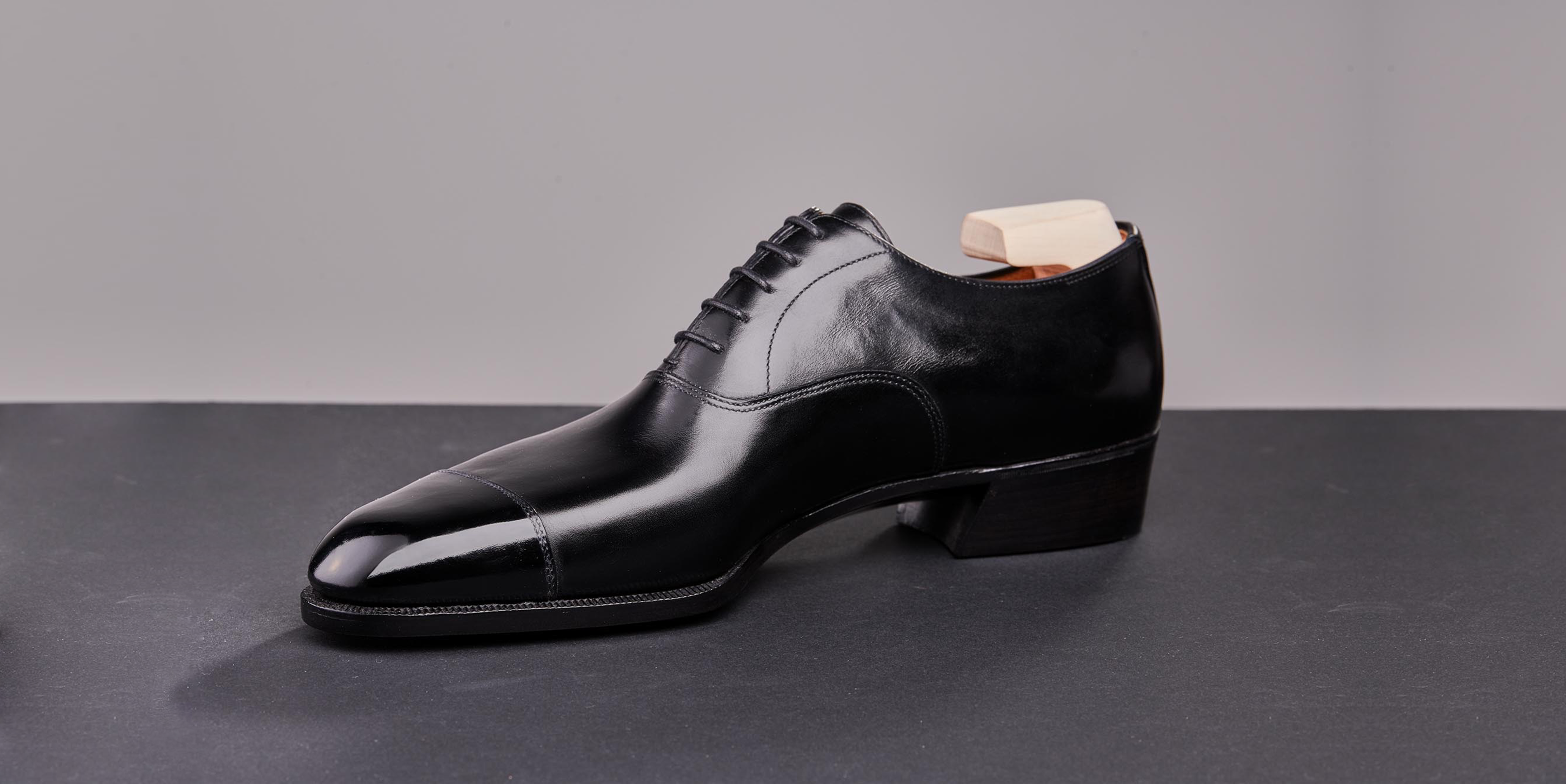 Korbinian Ludwig Heß Berlin Schwarz French Derby Maßschuh